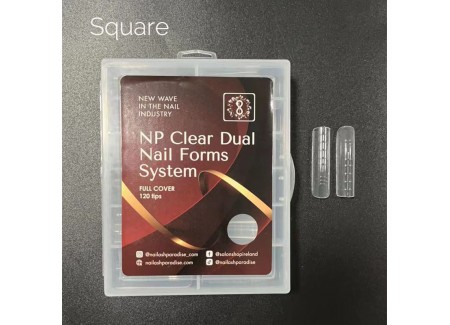 Top/Dual plastic nail forms - Square 120pcs 